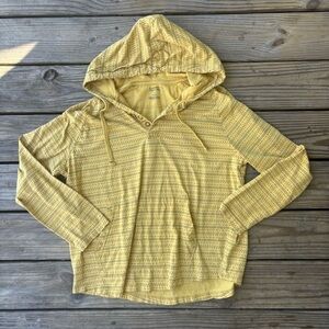 Cremieux Yellow Lightweight Cotton Hoodie